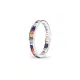anello fedina piatta multicolor