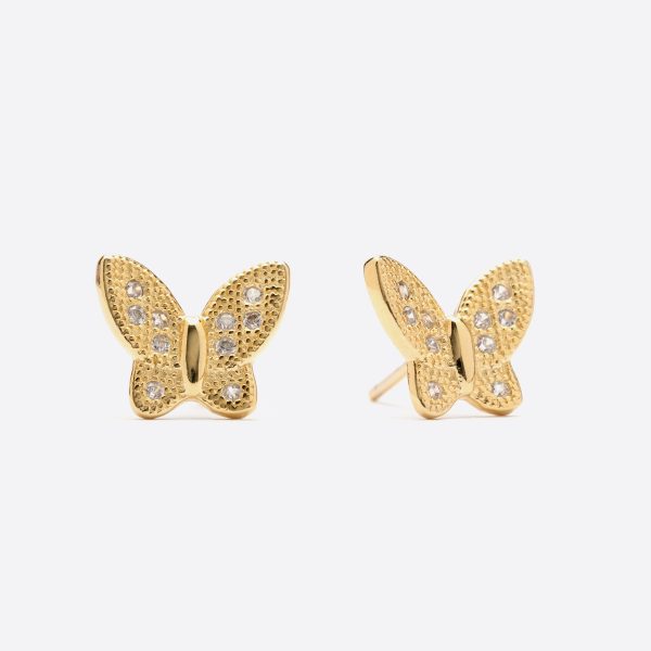 orecchini farfalle color oro